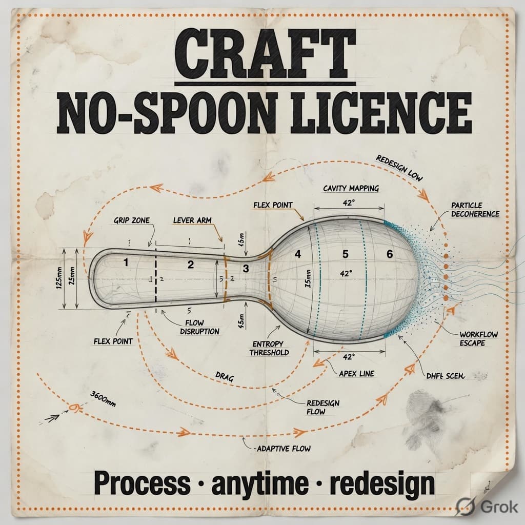 Craft No-Spoon Licence — spoon canvas process badge
